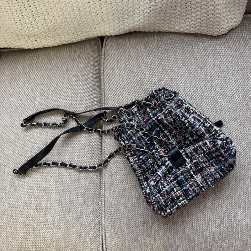 Small Tweed Backpack Zara - Picture 2 of 4